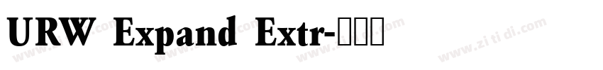 URW Expand Extr字体转换